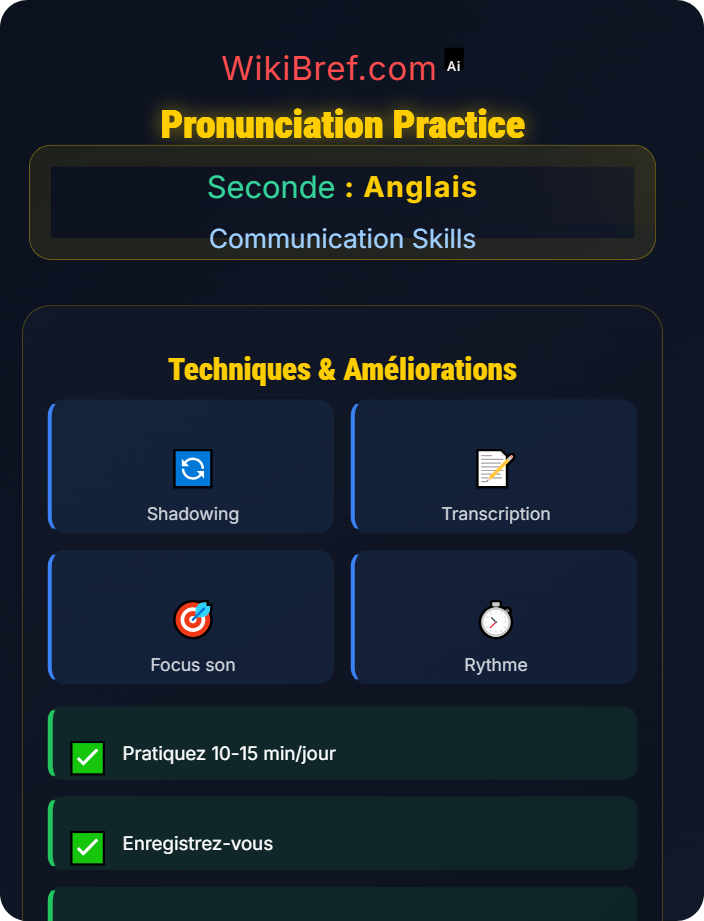 Pronunciation practice Listening and Speaking