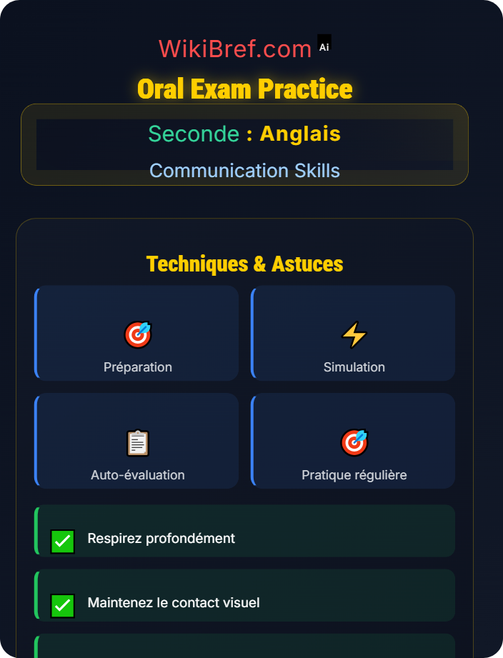 Oral exam practice Exam Preparation