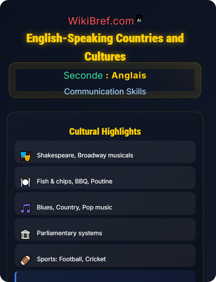 English-speaking countries and cultures Cultural Awareness
