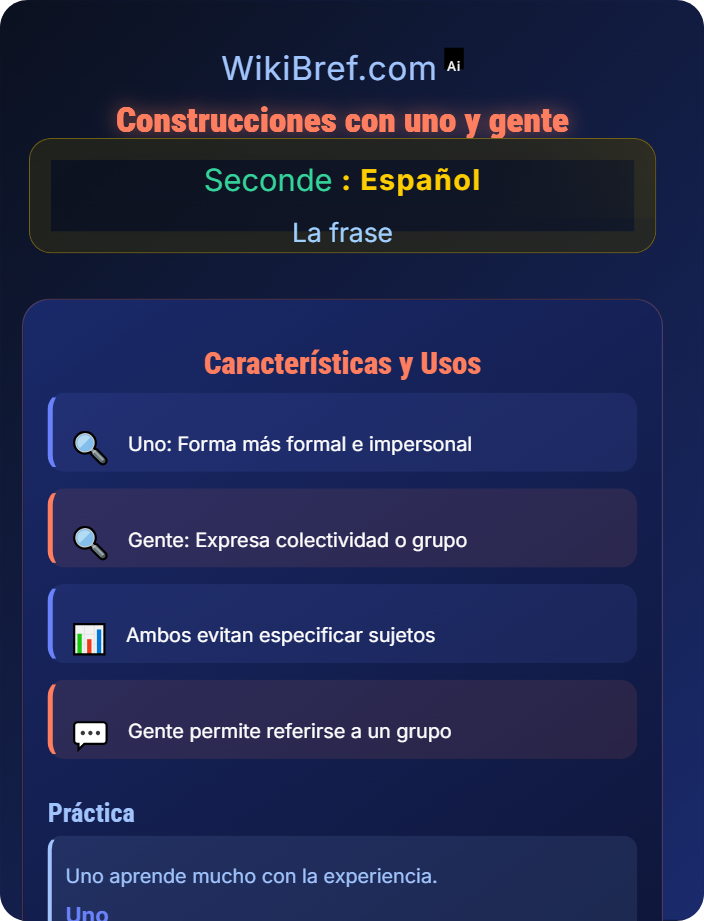 Construcciones con uno y gente La voz activa vs pasiva y construcciones impersonales