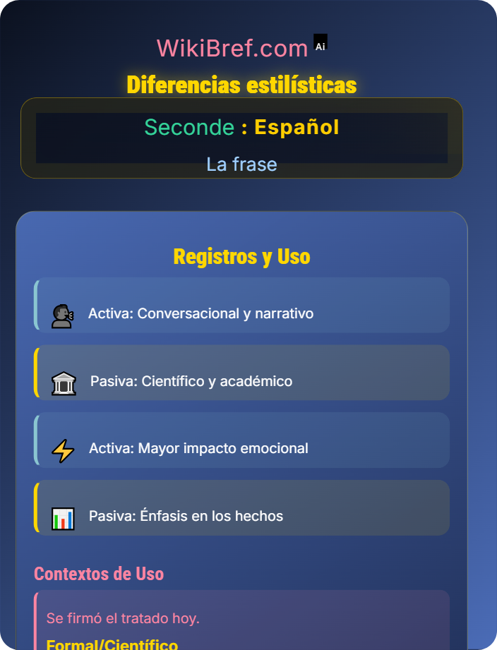 Diferencias estilísticas La voz activa vs pasiva y construcciones impersonales