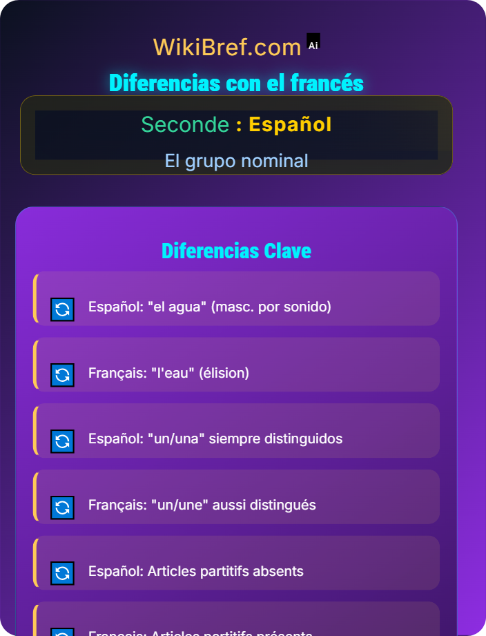 Diferencias con el francés Los artículos