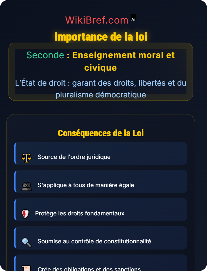 Importance de la loi Qu’est-ce que l’État de droit ?