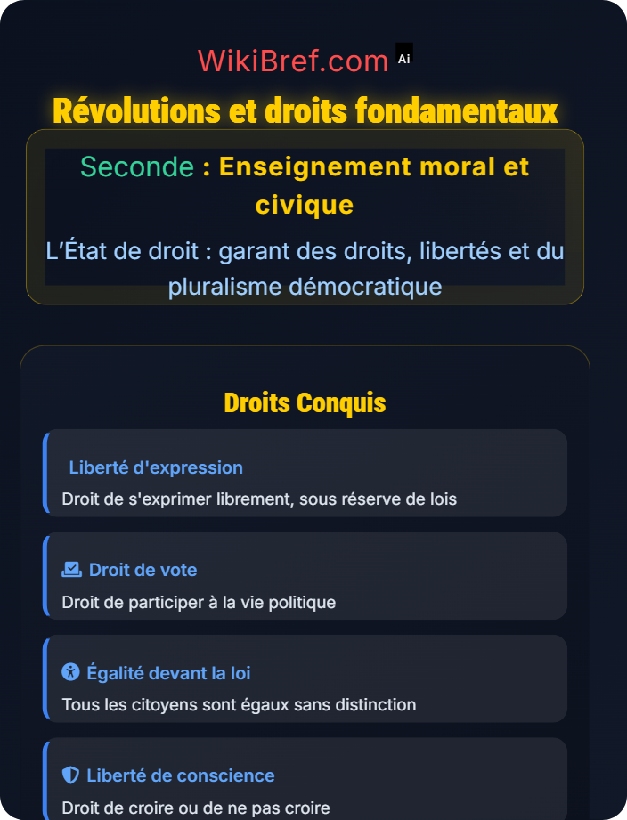 Révolutions et droits fondamentaux L’État de droit : le fruit d’une longue évolution
