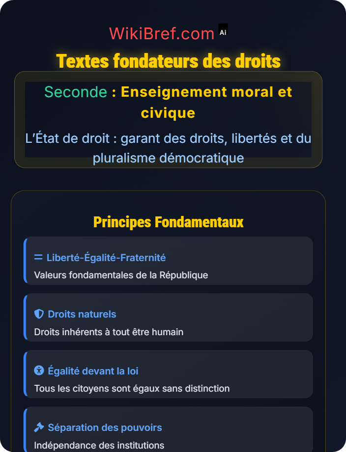 Textes fondateurs des droits L’État de droit : le fruit d’une longue évolution