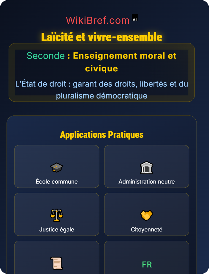 Laïcité et vivre-ensemble La laïcité en France