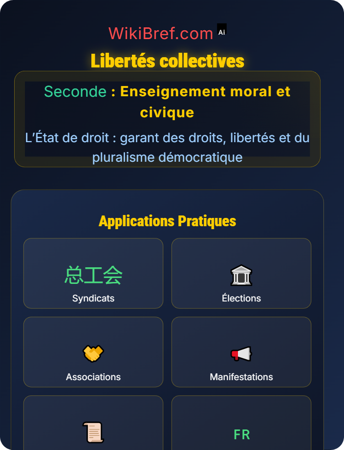 Libertés collectives Libertés fondamentales et ordre public