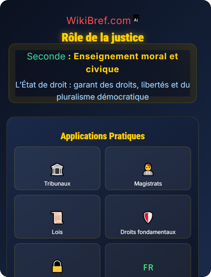 Rôle de la justice Libertés fondamentales et ordre public