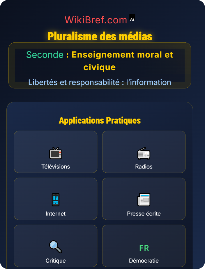 Pluralisme des médias La liberté de la presse