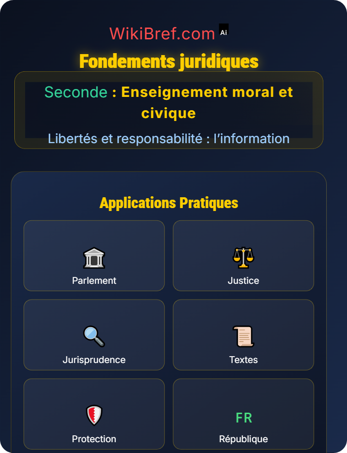Fondements juridiques La liberté d’expression