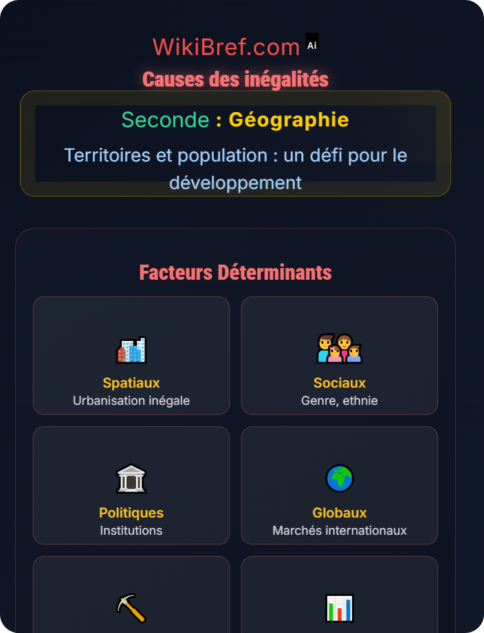 Causes des inégalités Développement et inégalités : étude comparative Brésil / Inde