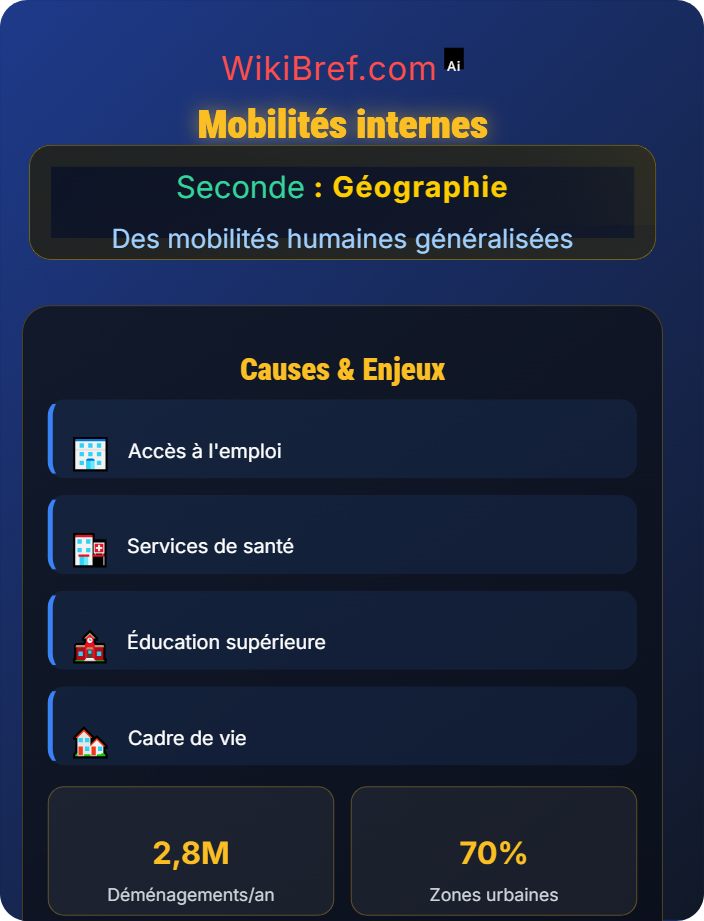 Mobilités internes La France : mobilités, transports et enjeux d’aménagement