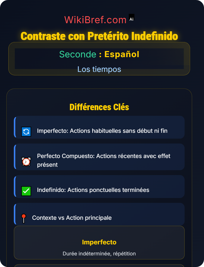 Contraste con pretérito indefinido Pretérito imperfecto y perfecto compuesto