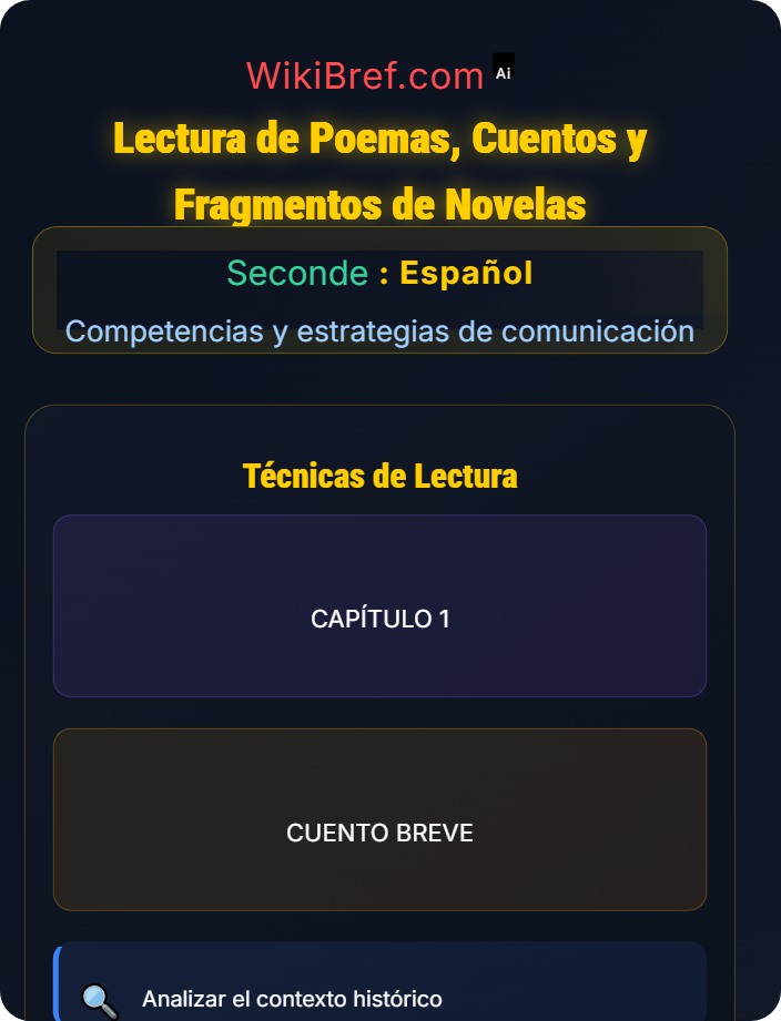 Lectura de poemas, cuentos y fragmentos de novelas Cultura y literatura