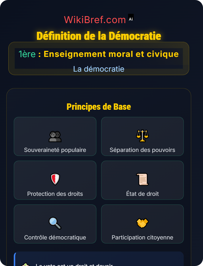 Définition de la démocratie Les fondements de la démocratie