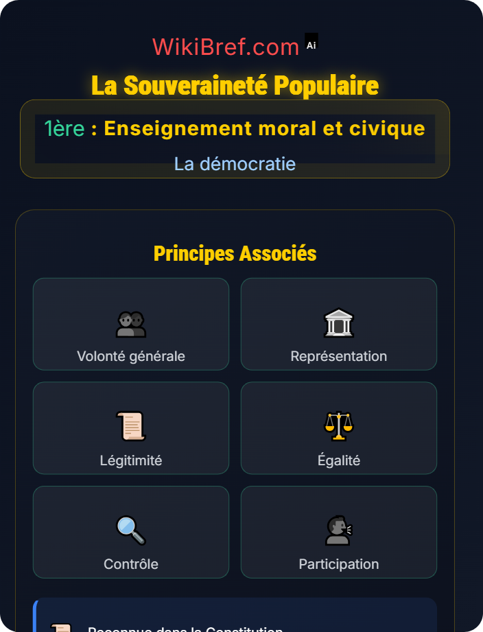 La souveraineté populaire Les fondements de la démocratie
