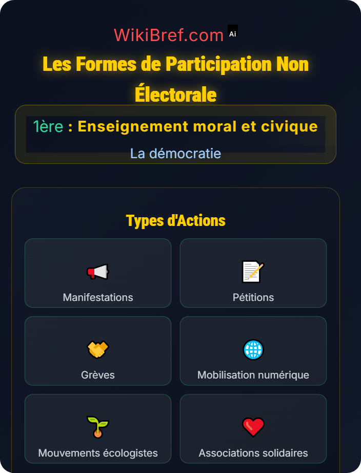 Les formes de participation non électorale La participation citoyenne