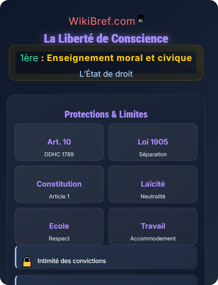 La liberté de conscience La protection des libertés