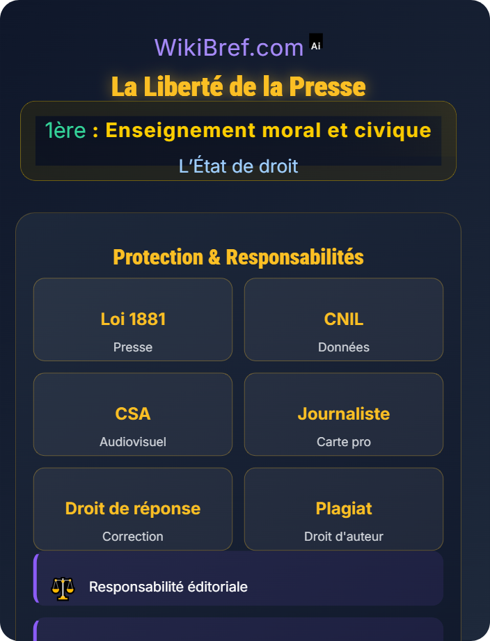 La liberté de la presse La protection des libertés