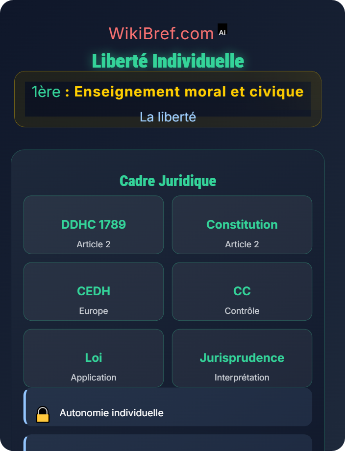 Liberté individuelle Définir la liberté