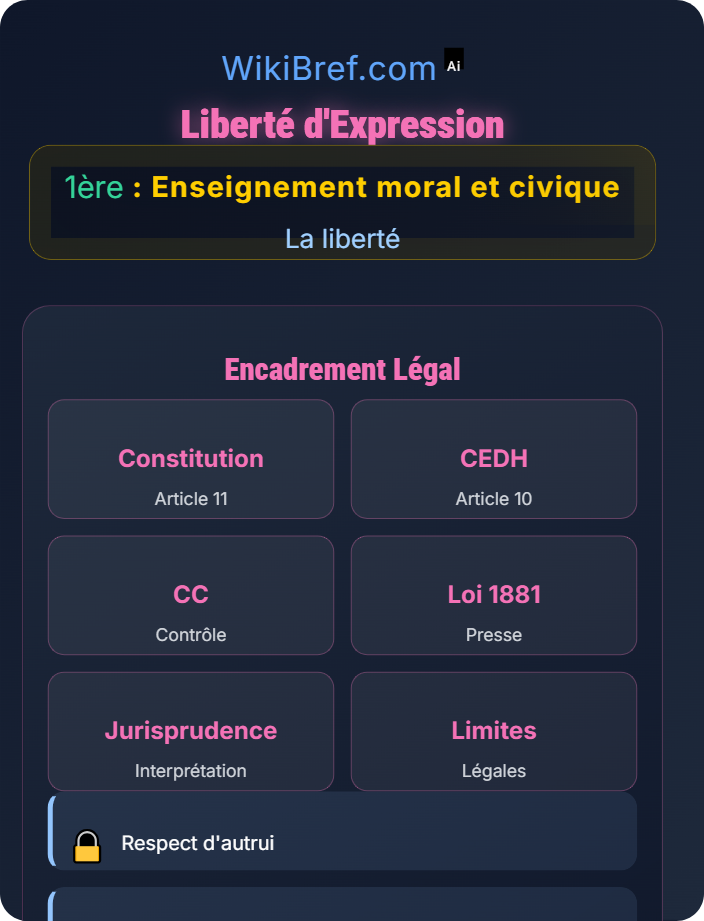 Liberté d’expression Les libertés fondamentales