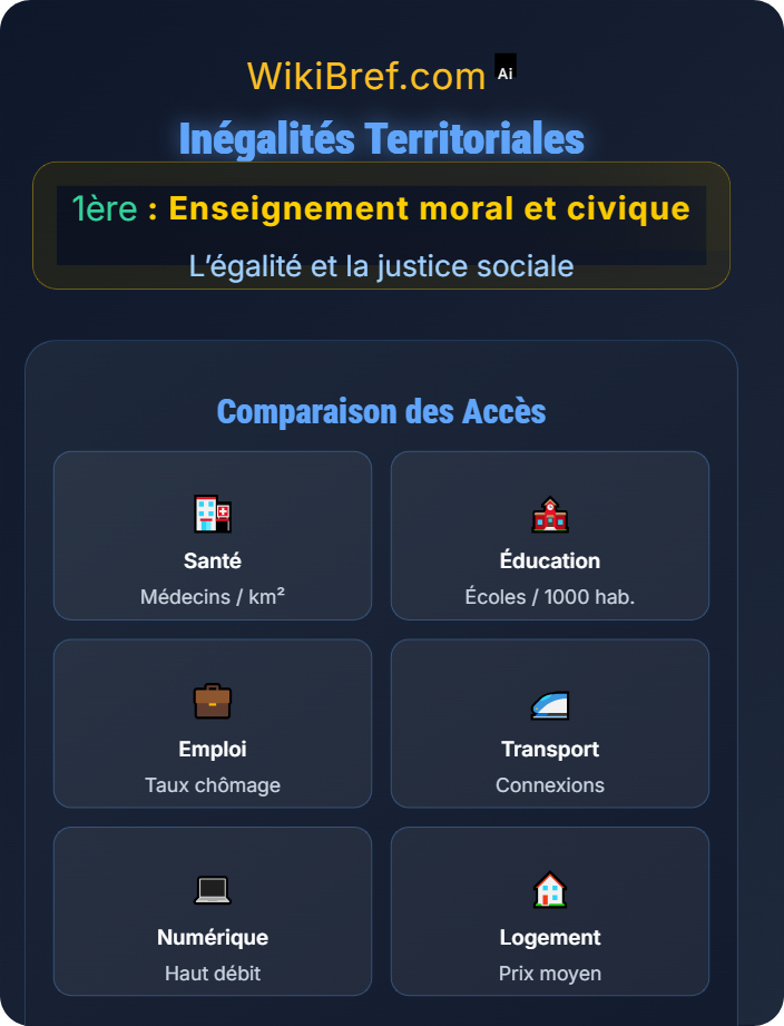 Inégalités territoriales Les inégalités