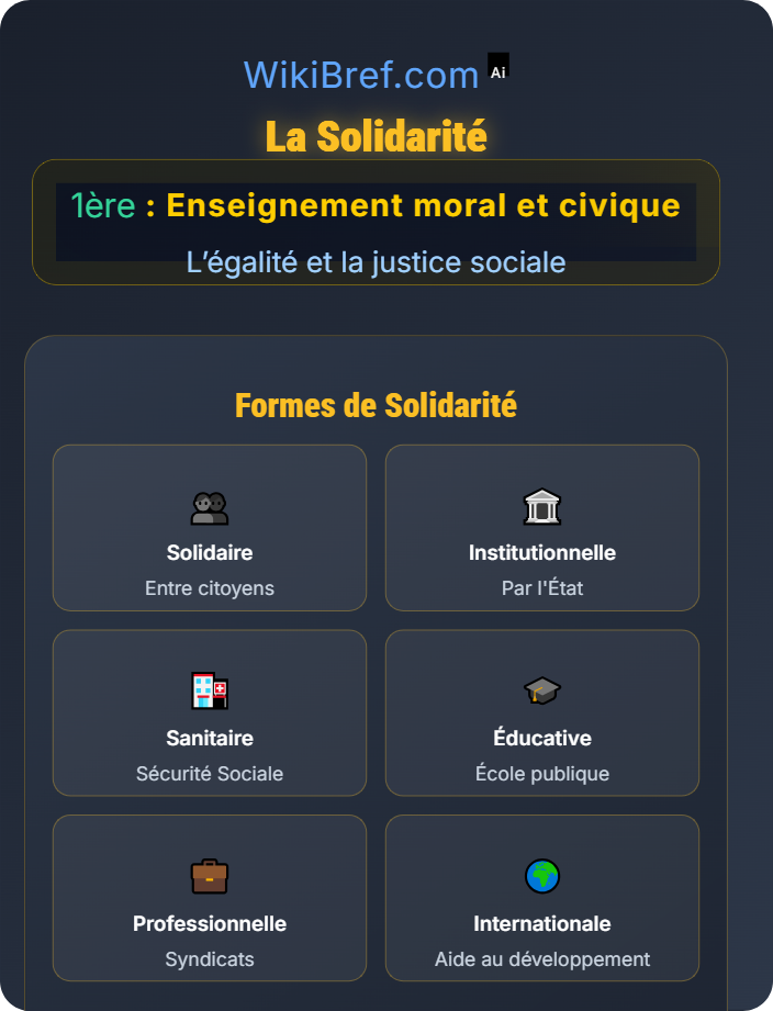 La solidarité La justice sociale