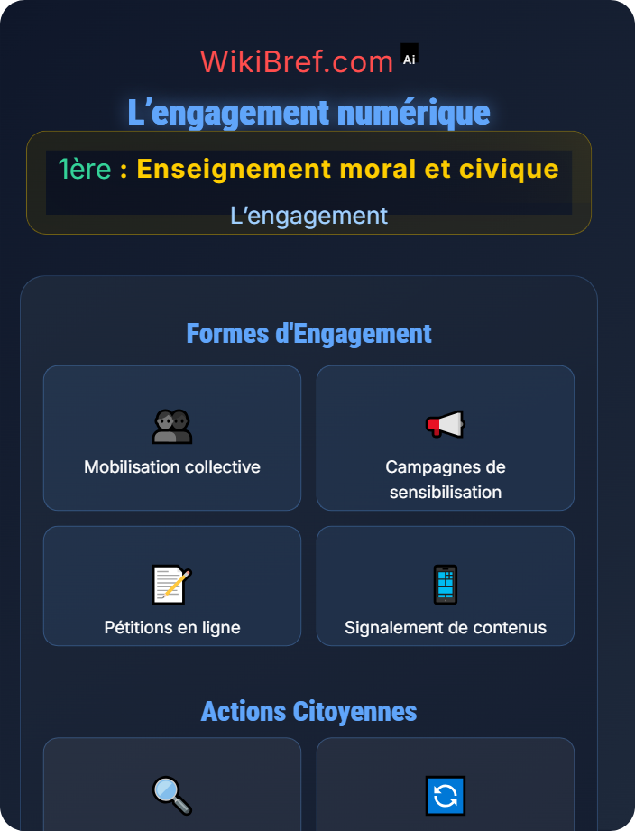 L’engagement numérique Les formes d’engagement