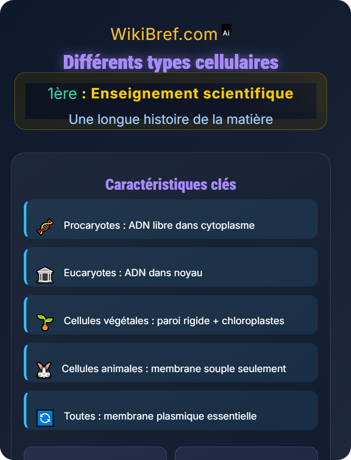 Différents types cellulaires Une structure complexe : la cellule vivante