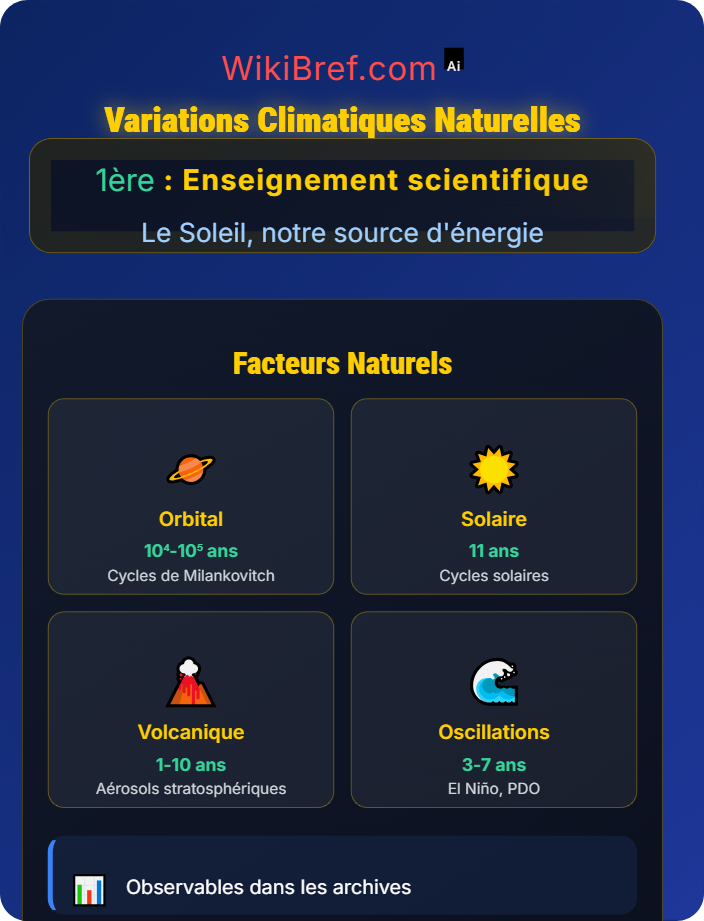 Variations climatiques naturelles Le bilan radiatif de la Terre