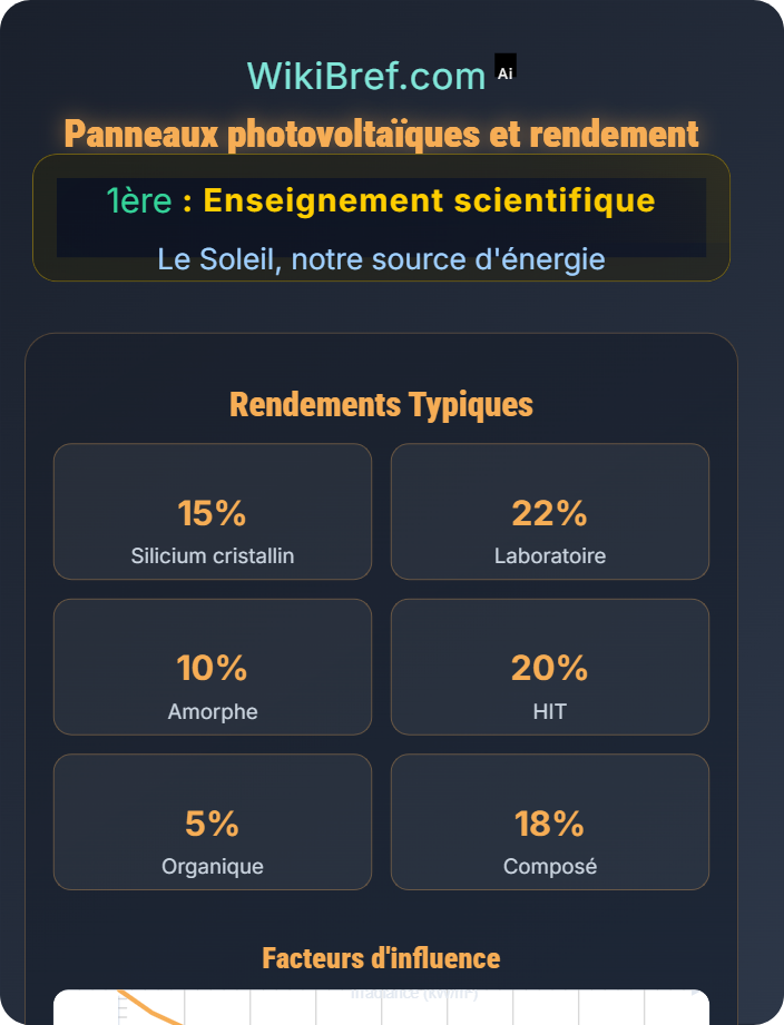 Panneaux photovoltaïques et rendement Applications technologiques de l’énergie solaire