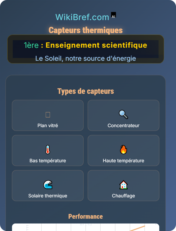 Capteurs thermiques Applications technologiques de l’énergie solaire