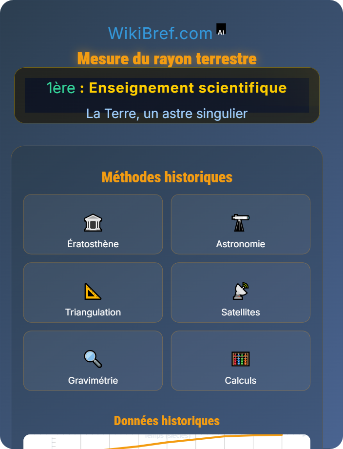 Mesure du rayon terrestre La forme de la Terre