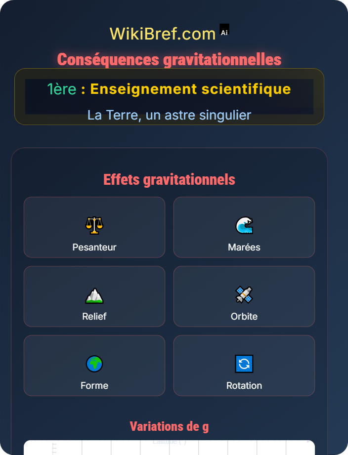 Conséquences gravitationnelles La forme de la Terre
