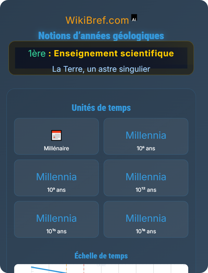 Notions d’années géologiques L'histoire de l'âge de la Terre