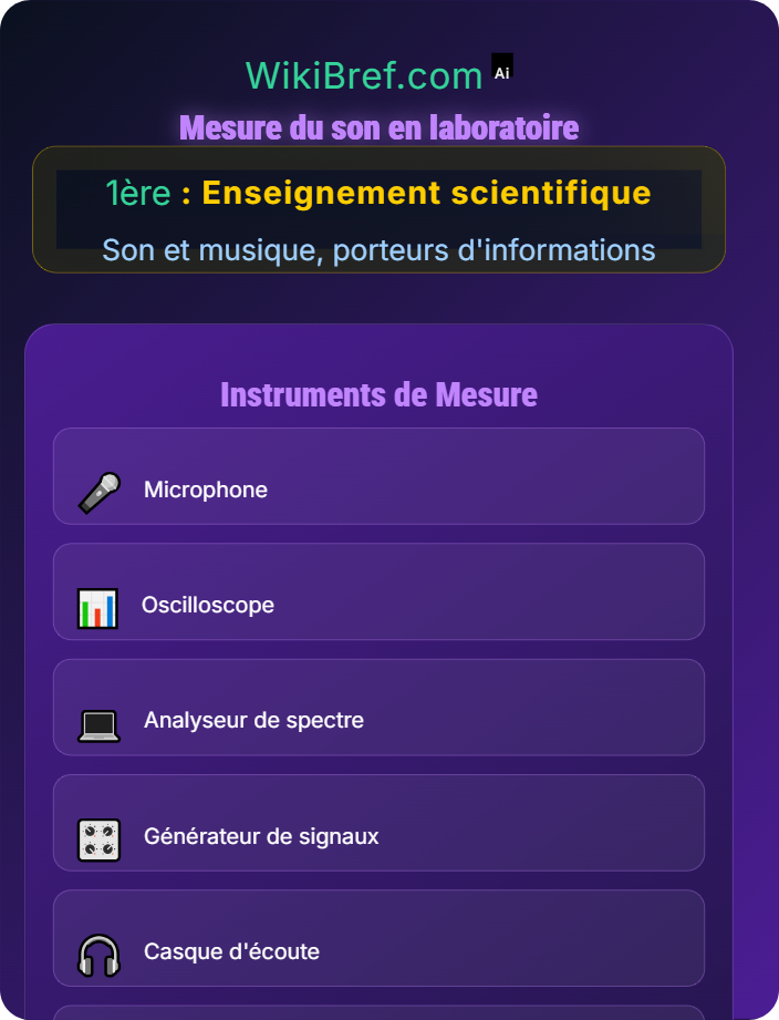 Mesure du son en laboratoire Le son, phénomène vibratoire