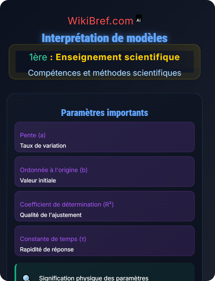 Interprétation de modèles Modélisation scientifique