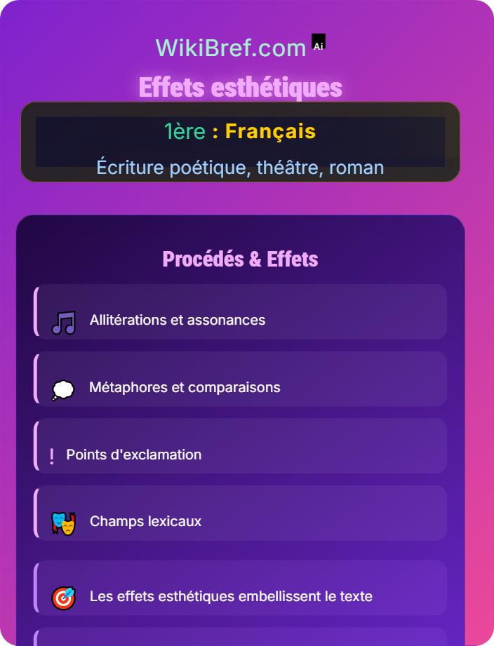 Effets esthétiques Voix et registres littéraires