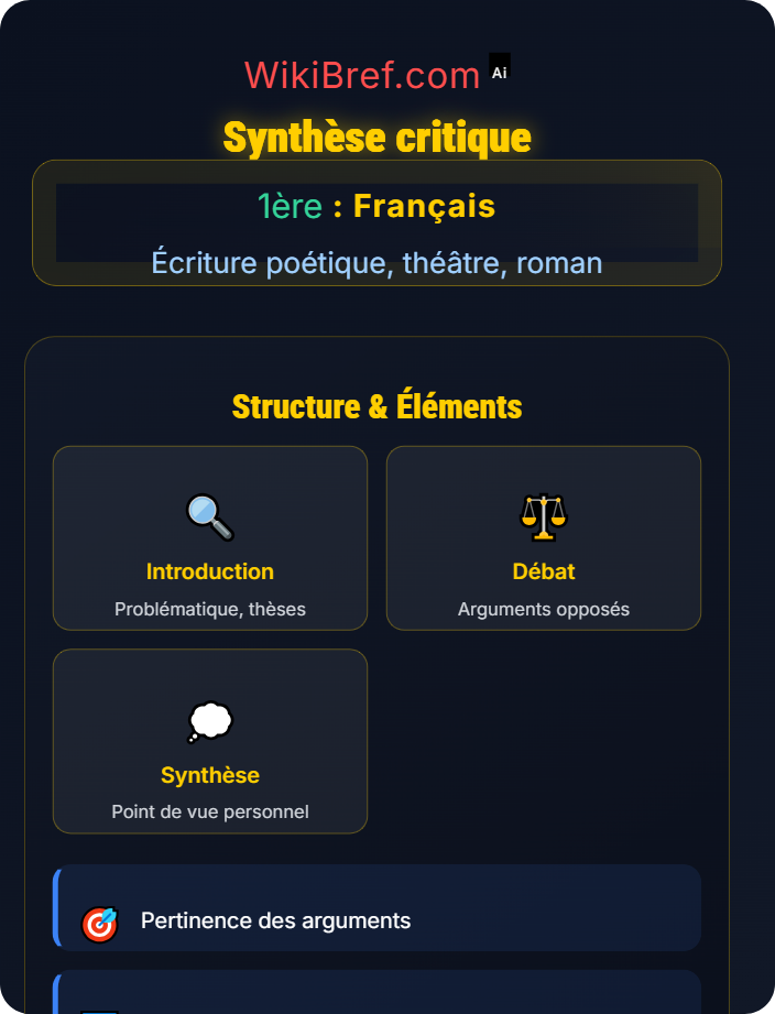 Synthèse critique Interprétations critiques