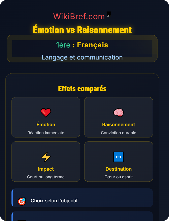 Émotion vs raisonnement La persuasion et l’influence