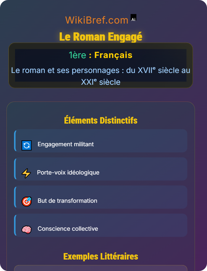 Le roman engagé Regards sur le monde à travers le roman