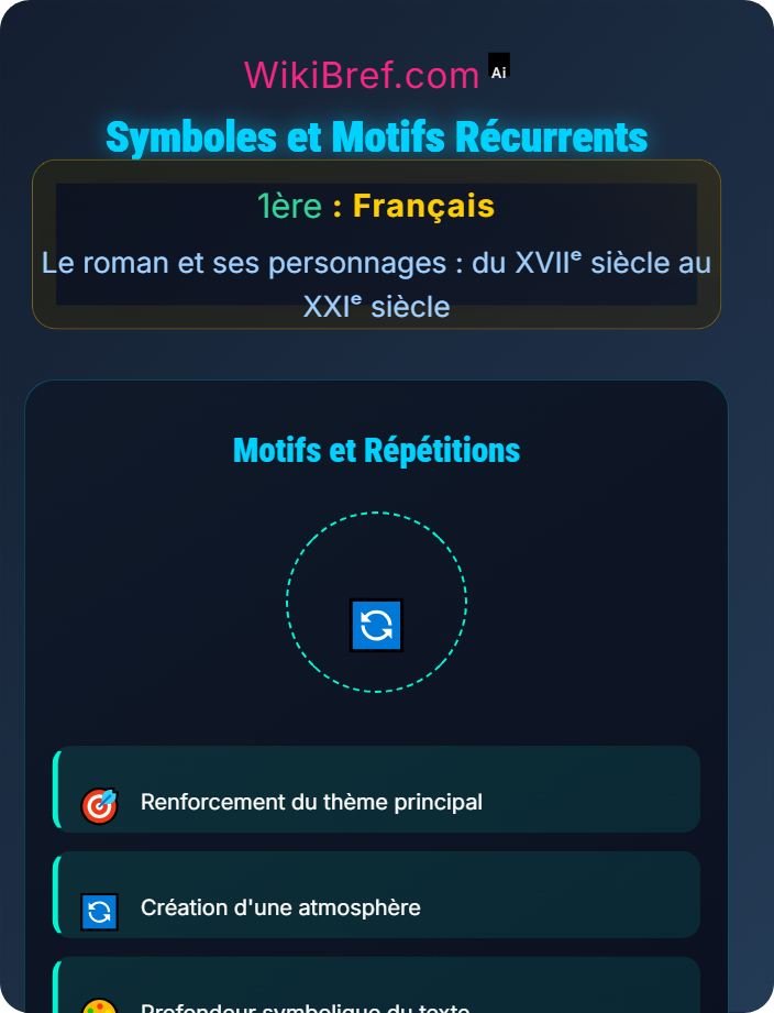 Symboles et motifs récurrents La lecture analytique du roman