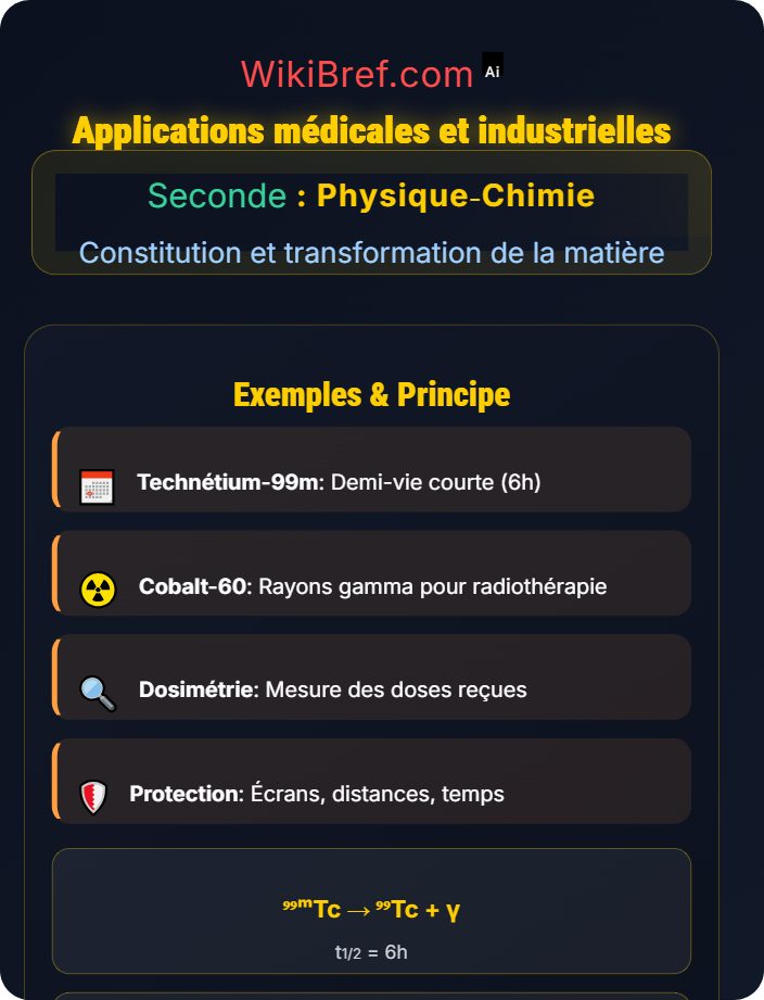 Applications médicales et industrielles Transformations nucléaires