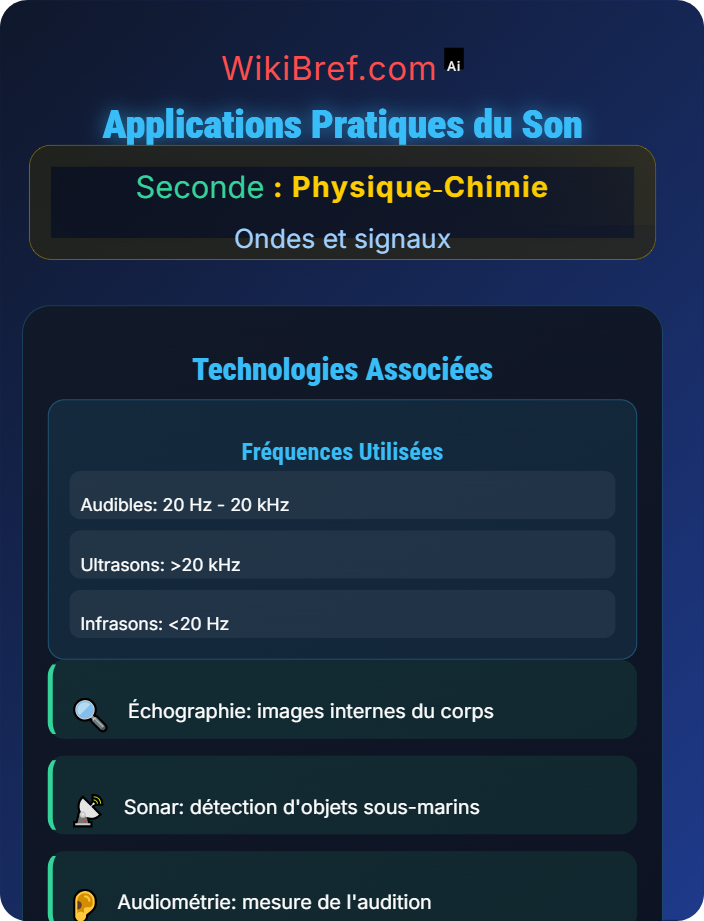 Applications pratiques Émission et propagation d’un signal sonore