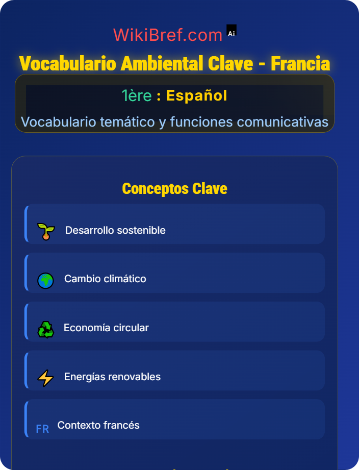 Vocabulario ambiental clave Medio ambiente y sostenibilidad