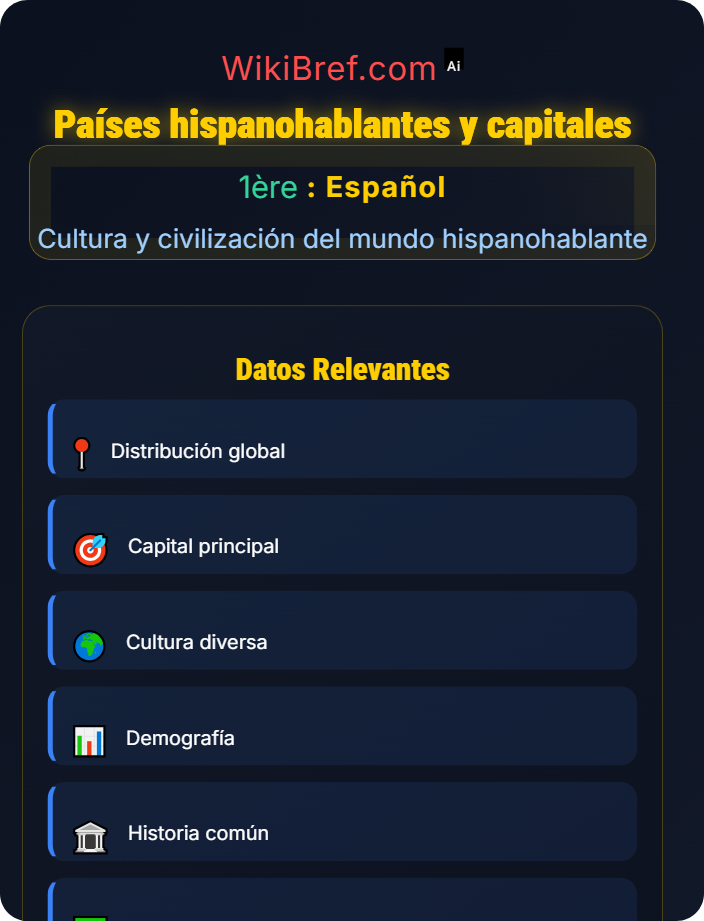 Países hispanohablantes y capitales Geografía cultural y diversidad