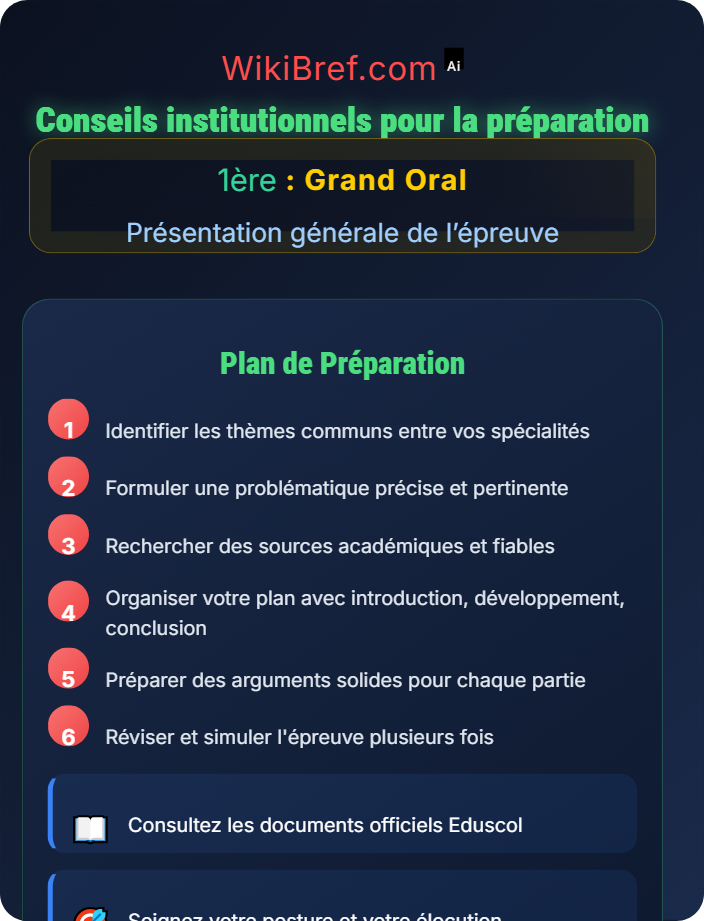 Conseils institutionnels pour la préparation Ressources officielles et cadres réglementaires