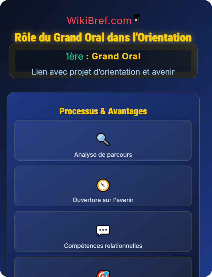 Rôle du Grand Oral dans l’orientation Présentation du projet professionnel