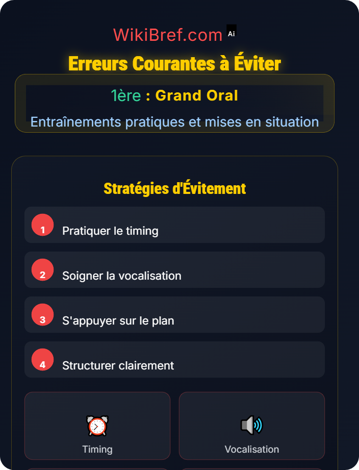 Erreurs courantes à éviter Checklist et auto-évaluation