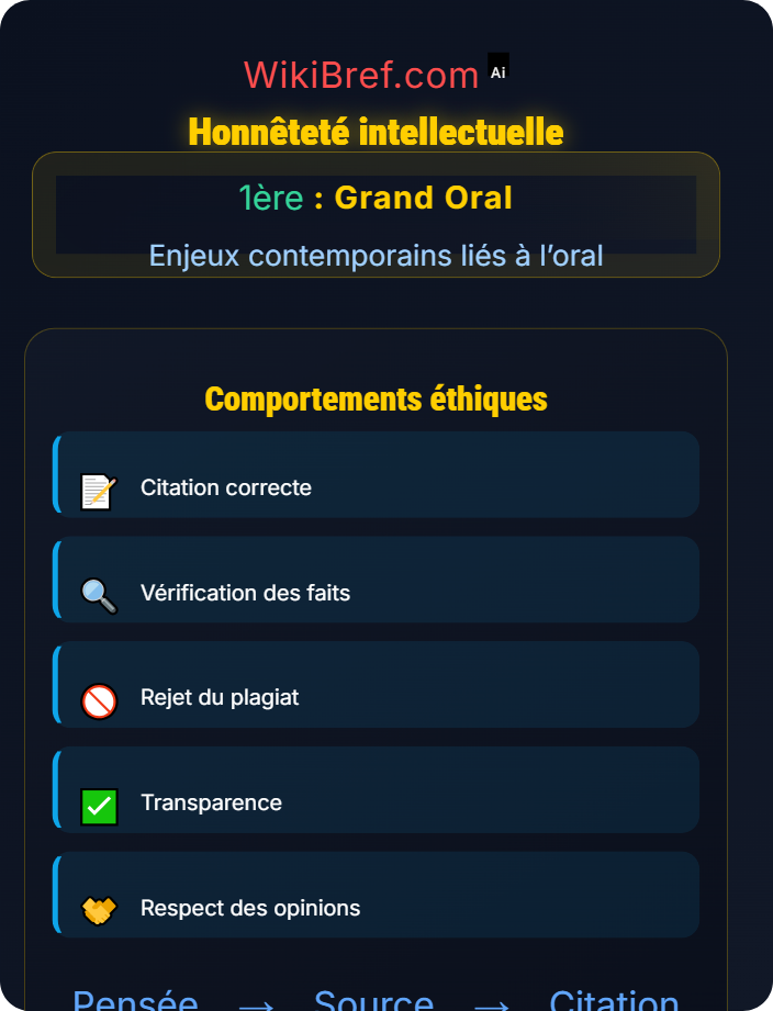 Honnêteté intellectuelle Éthique de la prise de parole